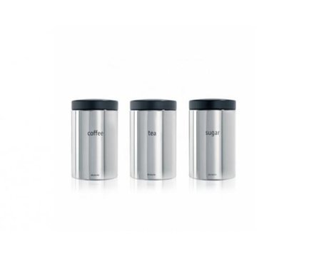 Brabantia Набор контейнеров (1.4 л), стальные полированные, 3 шт. 204166 Brabantia Brabantia Набор контейнеров (1.4 л), стальные полированные, 3 шт. 204166 Brabantia