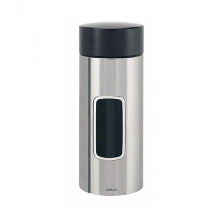 Brabantia Контейнер для сыпучих продуктов с окном (2.2 л), матовый стальной 371844 Brabantia Brabantia Контейнер для сыпучих продуктов с окном (2.2 л), матовый стальной 371844 Brabantia