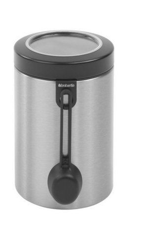 Brabantia Контейнер с ложкой (1.4 л), матовый стальной 423628 Brabantia