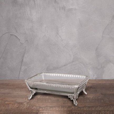 Roomers Емкость для масла, 13х9х4.5 см, серебряная 10407 Roomers roomers банка для чая с ложкой 8х12 см серебряная pi 2587 nickel roomers