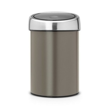 Brabantia Ведро для мусора Touch Bin (3 л), платина 364464 Brabantia