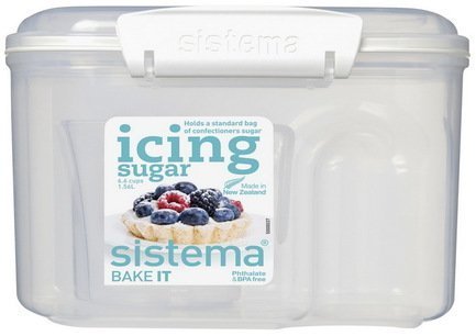 Sistema Контейнер Bake-it (1.56 л), с мерной чашкой, 17.6х13.2х11.7 см 1230 Sistema