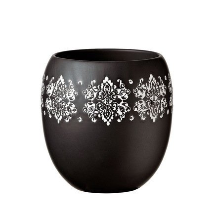 Deroma Кашпо Gipsy Vaso Black, черное, 14.5x16 см 5700061B Deroma