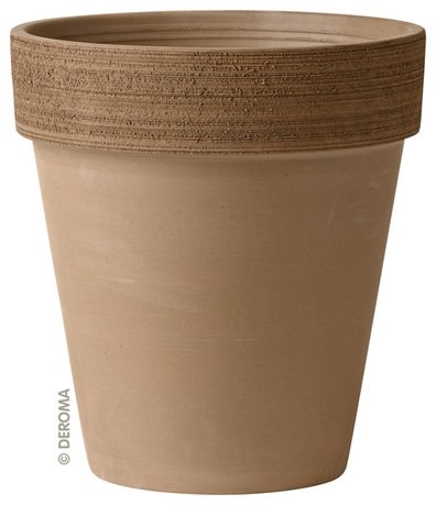 Deroma Кашпо Alto Graffiato Moka, мокко, 39.5x44.5 см 0D40CS01Z Deroma