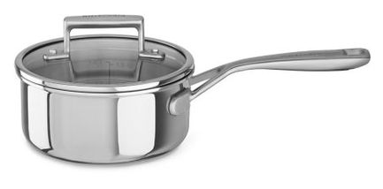 KitchenAid Сотейник с крышкой и длинной ручкой, 16 см KC2T15PLST KitchenAid