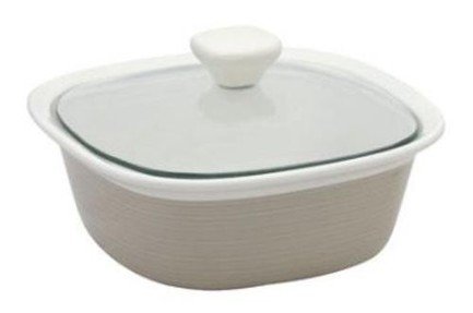 Corningware Форма для запекания квадратная (1.4л) с крышкой, бежевая, 21х21см 1096828 Corningware