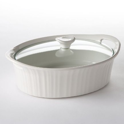 Corningware Форма для запекания овальная (2.3л) с крышкой, 26.6х19см 1107262 Corningware