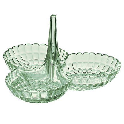 Guzzini Менажница Tiffany, 25х23.5х15.5 см, зеленая 19920060 Guzzini guzzini менажница tiffany 25х23 5х15 5 см коралловая 19920023 guzzini