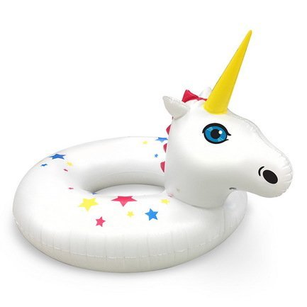 BigMouth Круг надувной Unicorn, 122х119х36 см BMPFUN BigMouth бокс универсальный idea 4 секции цвет салатовый 34 см х 25 см х 36 см