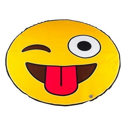 BigMouth Покрывало пляжное Emoji, 130х152х2 см BMBTEM BigMouth коврик самонадувающийся red fox pro mat light цвет янтарь асфальт 150 х 51 х 2 5 см