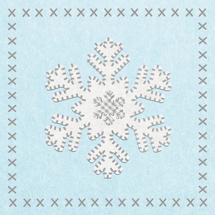  Felt Snowflake , 16.516.5 , 20 .