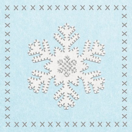  Felt Snowflake , 16.516.5 , 20 .