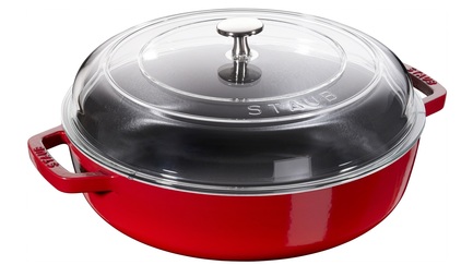 Staub Сотейник со стеклянной крышкой, 26 см, вишневый 12722606 Staub v staub sous bois op 6
