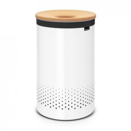 Brabantia Бак для белья с пробковой крышкой (60 л), белый 104404 Brabantia