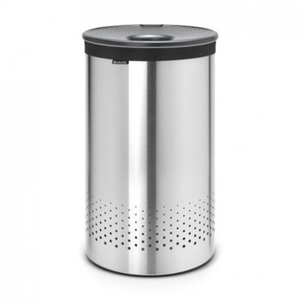 Brabantia Бак для белья с пластиковой крышко (60 л), стальной матовый 105166 Brabantia