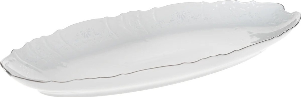 Блюдо для рыбы Bernadotte Деколь Отводка платина, 52 см
