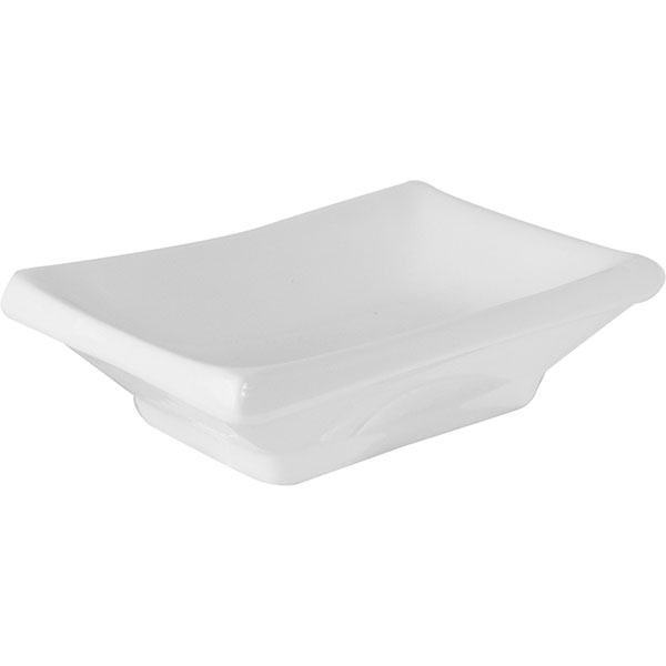 Соусник прямоугольный Кунстверк (50 мл), 10х6 см, белый