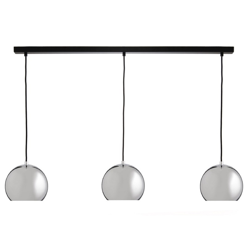 Люстра Ball, 3 плафона, 100х169 см, хром в глянце