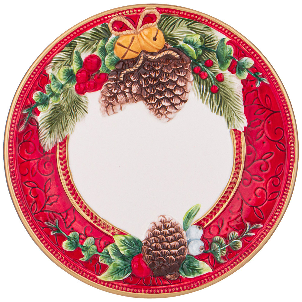 Тарелка обеденная Celebration Шишки, 26х3 см