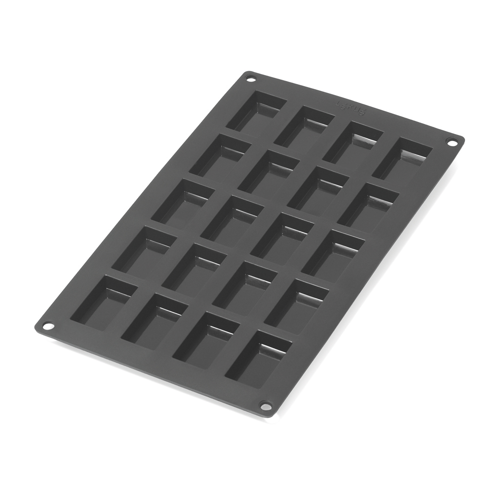 Форма для кексов Финансье, 20 ячеек, 30х17.5 см, черная