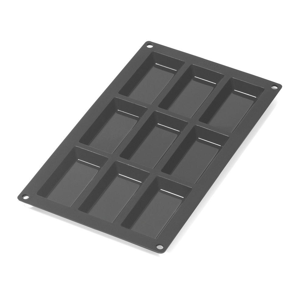 Форма для кексов Финансье, 9 ячеек, 30х17.5 см, черная