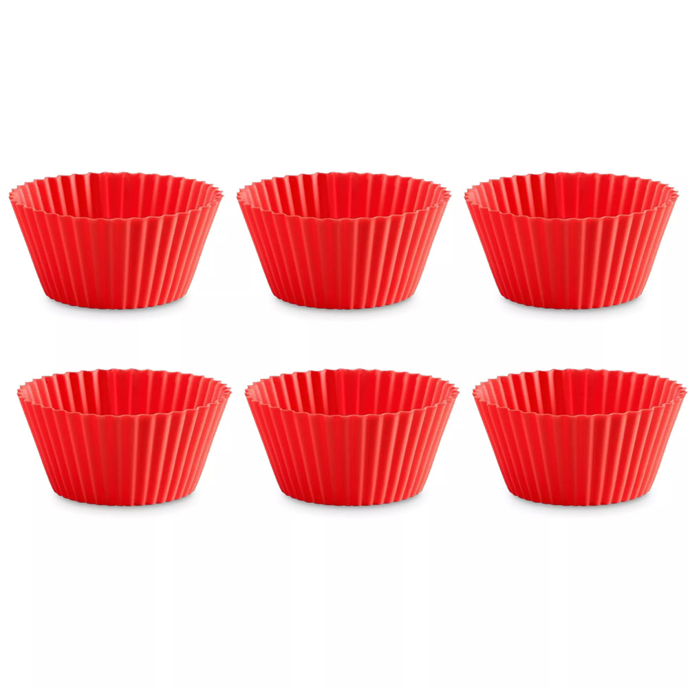 Форма для маффина Classic, 7 см, 6 шт., красная