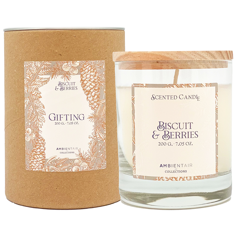 Свеча ароматическая Gifting Bisquit&Berries, 40 ч