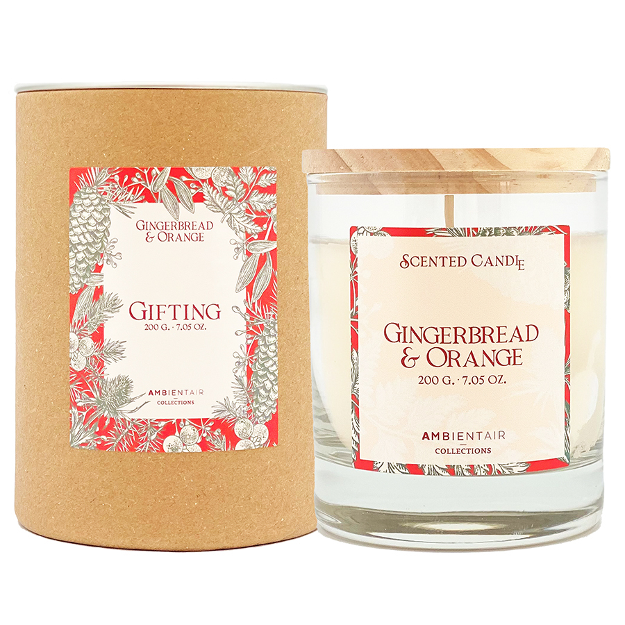 Свеча ароматическая Gifting Gingerbread&Orange, 40 ч