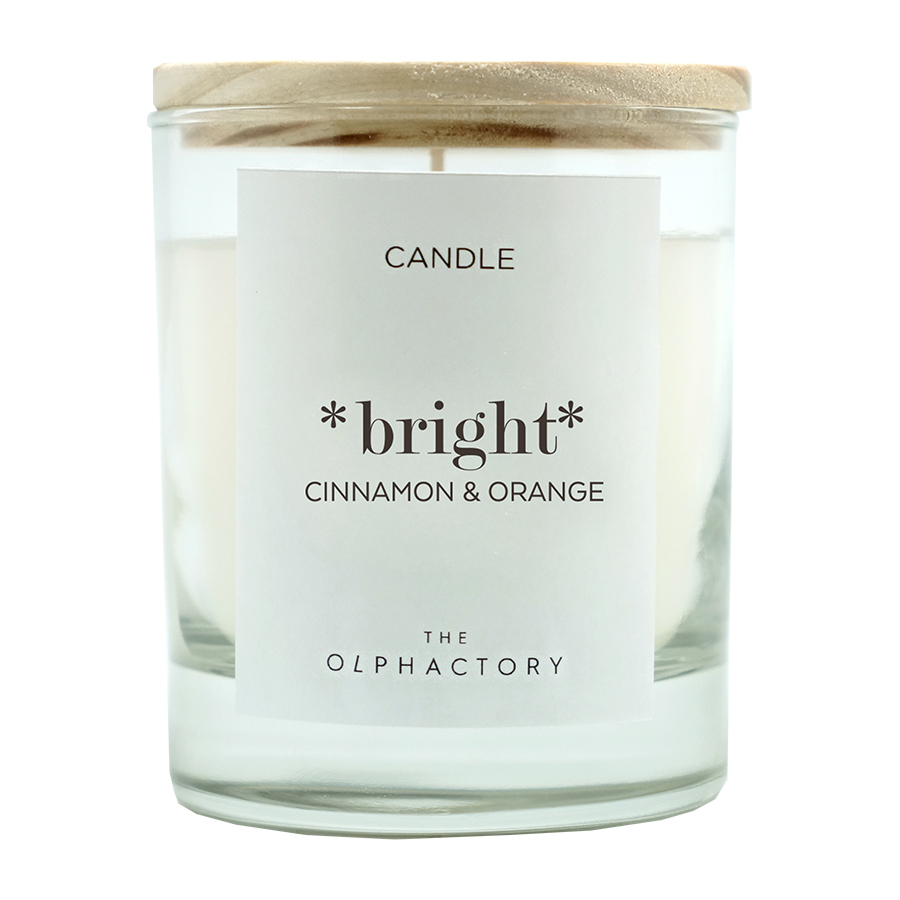 Свеча ароматическая The Olphactory Bright, Orange&Cinnamon, 40 ч