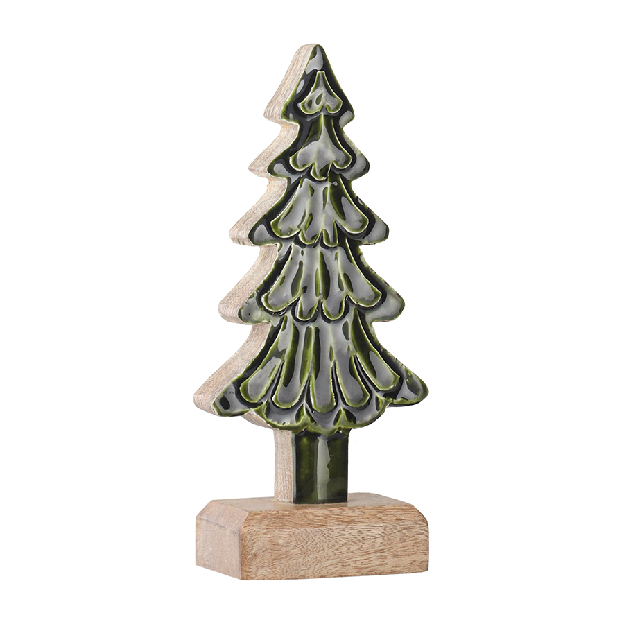 Декор новогодний Enchanted tree New Year Essential, 20 см, зеленый