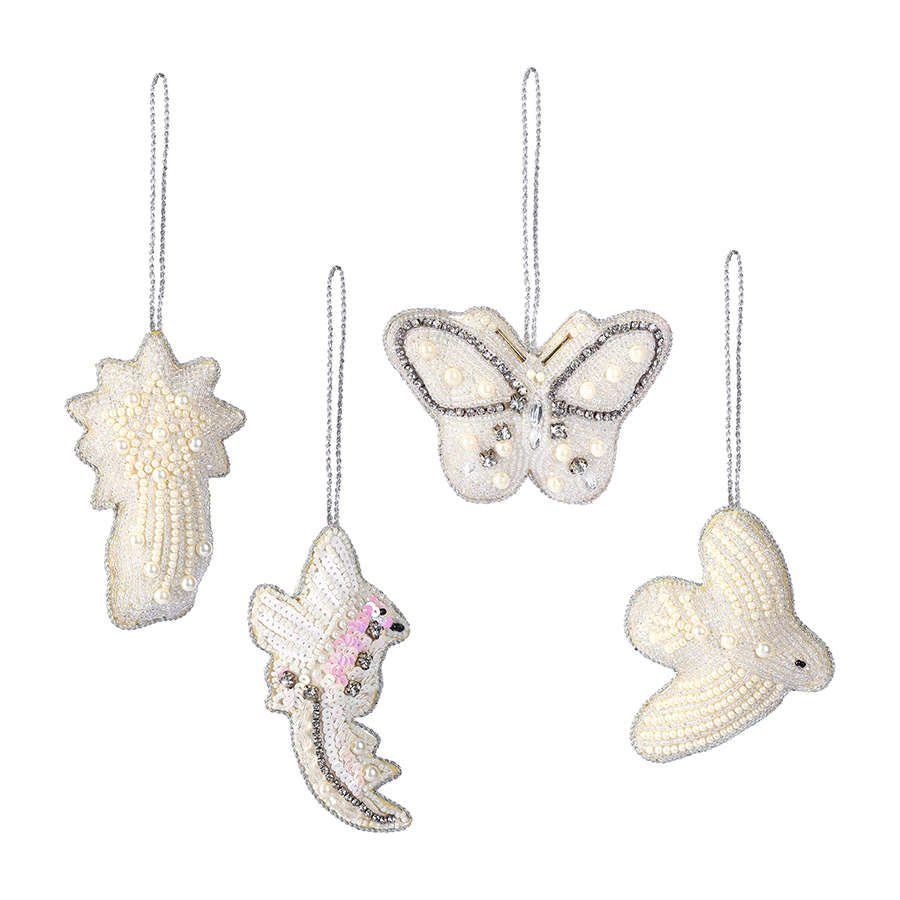 Набор елочных украшений Christmas pearls New Year Essential, 4 шт.