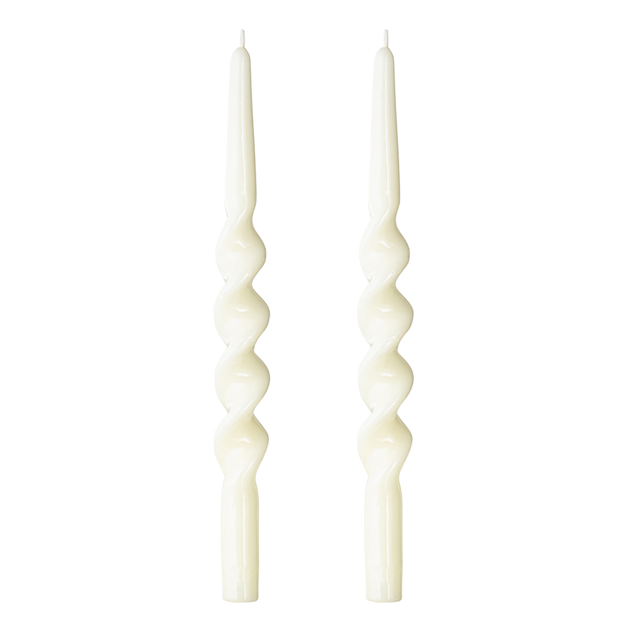 Набор свечей Essential, 2 шт., 35 см, кремовый