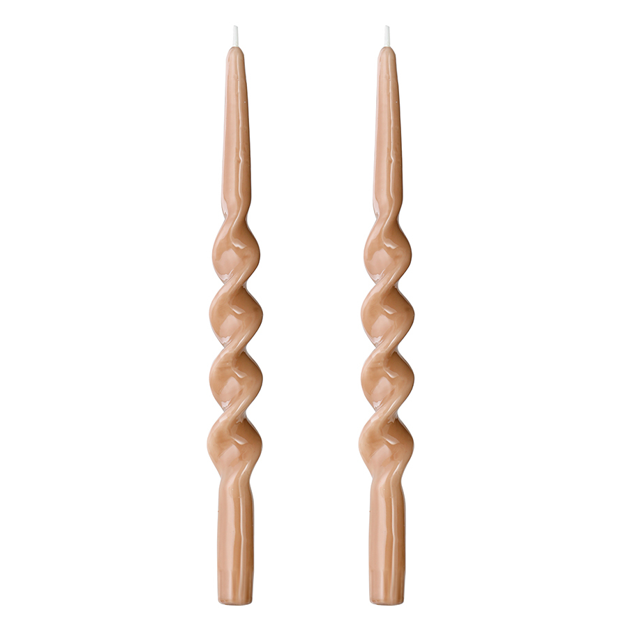 Набор свечей Essential, 2 шт., 35 см, светло-коричневый