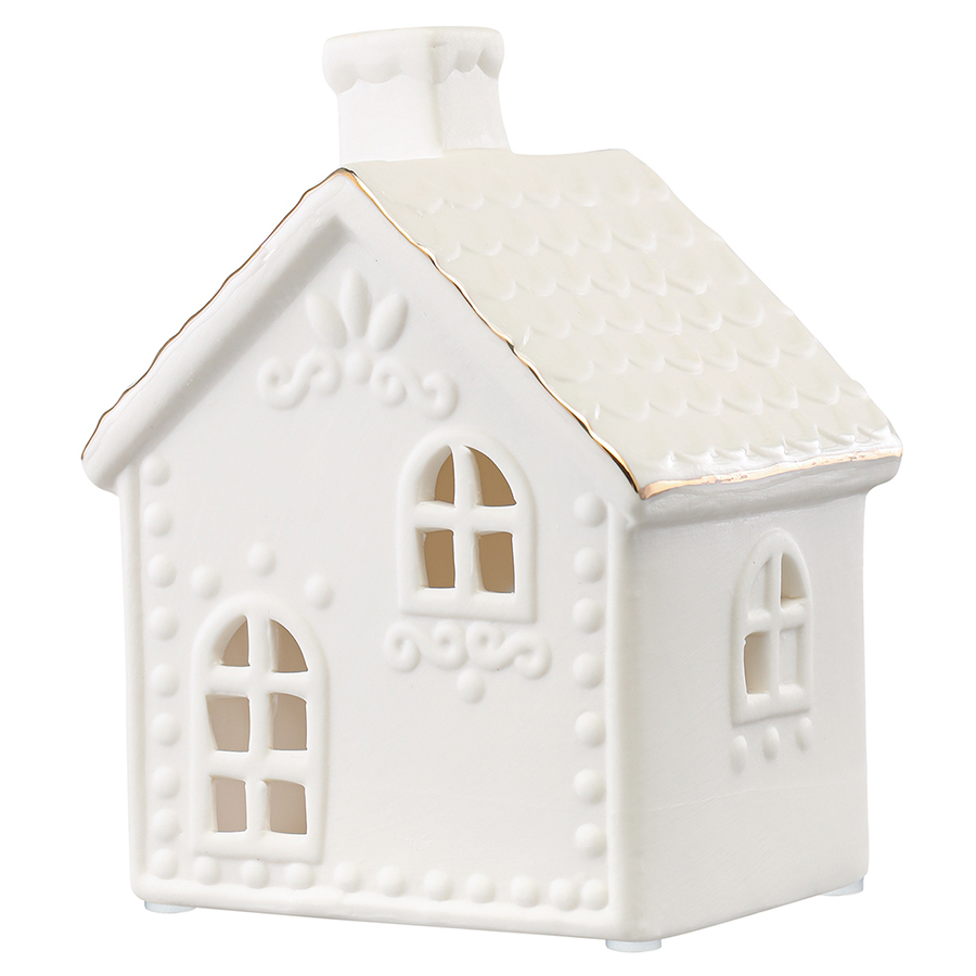 Подсвечник декоративный Trige New Year Essential, 16 см, белый