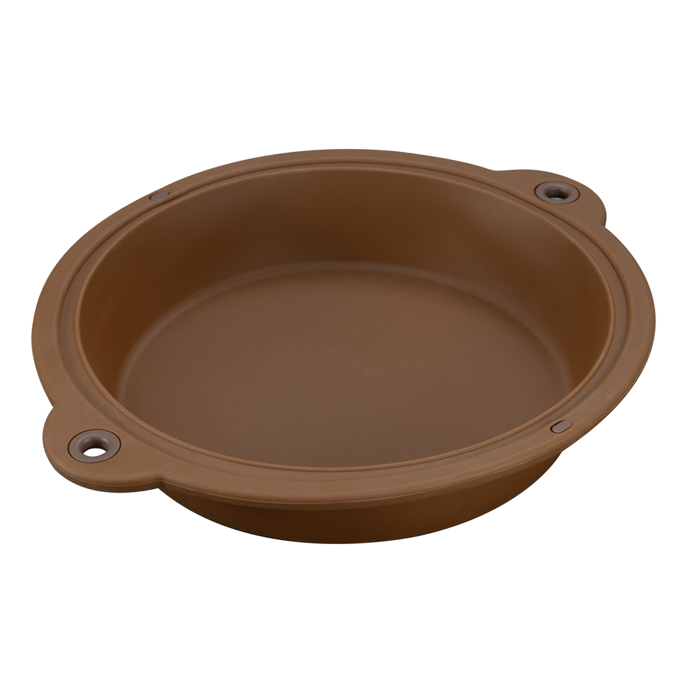 Форма для выпечки круглая, 26.1 см, коричневая