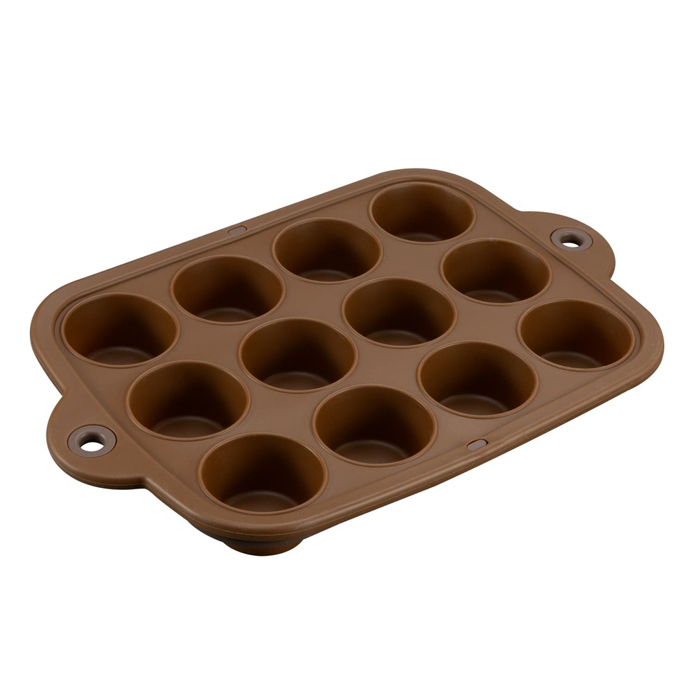 Форма для маффинов, 30.7х20.1х3.3 см, коричневая