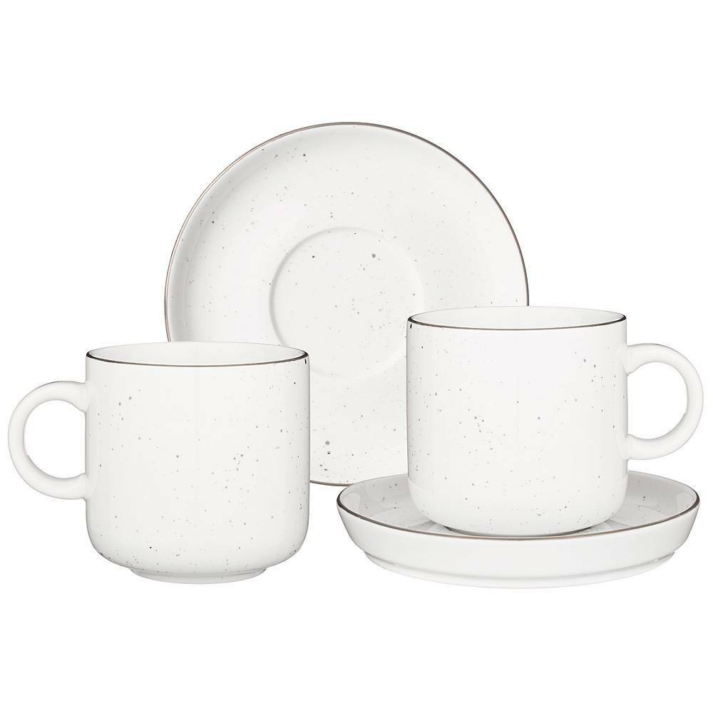 Набор чайных пар Platinum (330 мл), на 2 персоны, 4 предмета