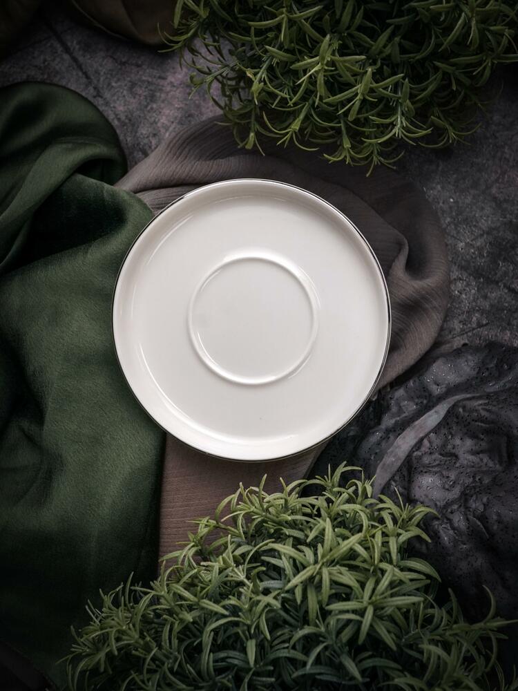 Блюдце для кофейной чашки Chopin Platinum, 12 см, белое