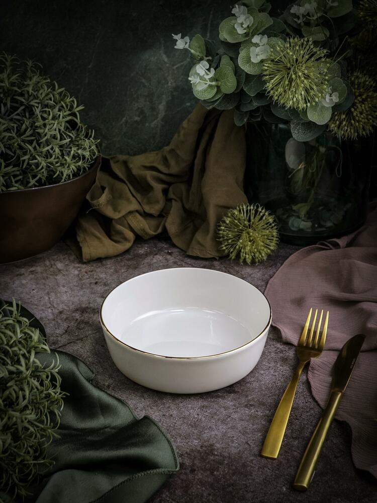 Салатник Chopin Gold, 10 см, белый