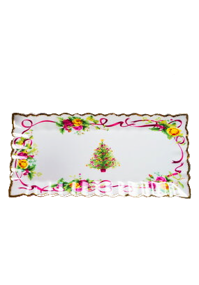 Блюдо прямоугольное Алая лента, 29х14х1.7 см