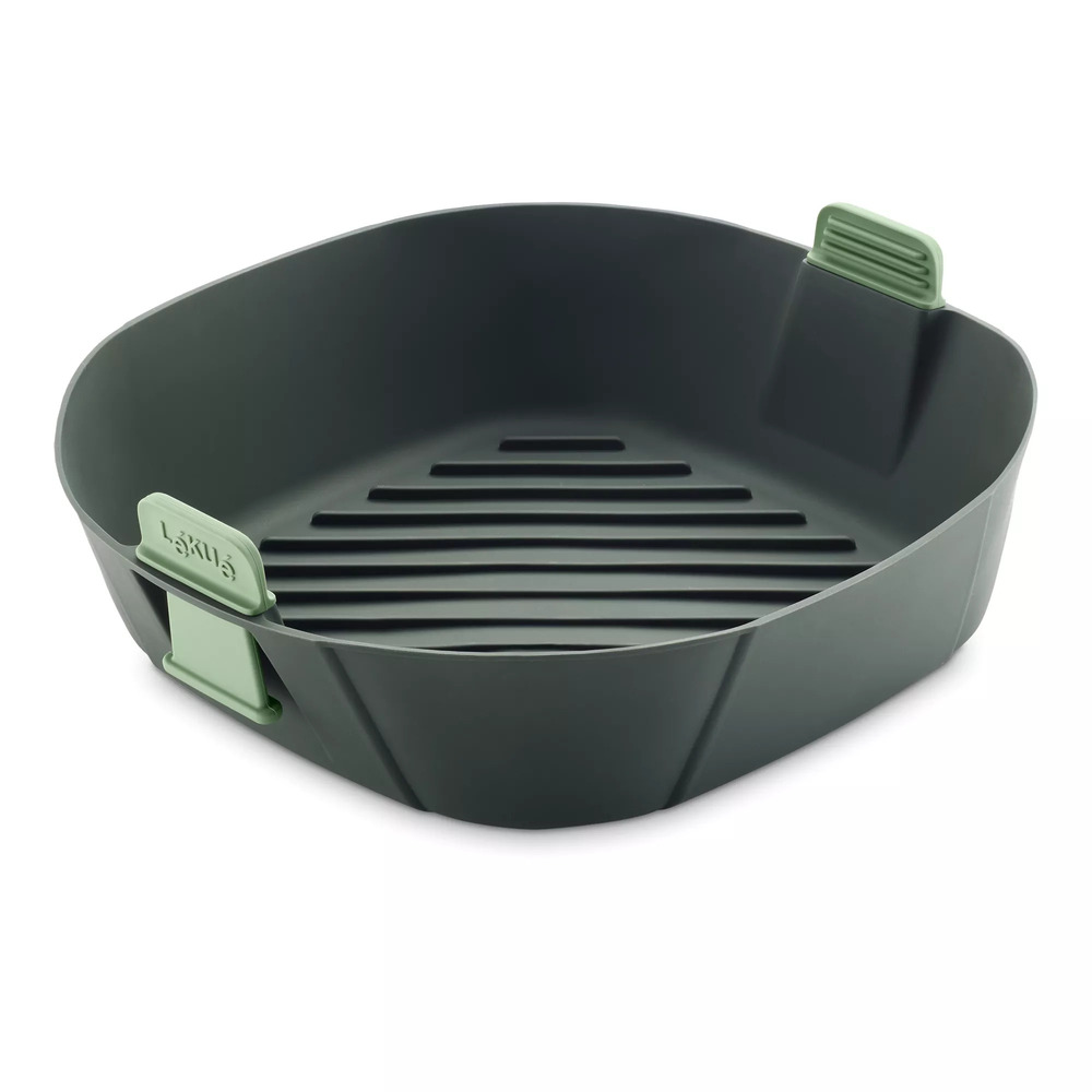 Форма для аэрогриля Microwave Cooking, 25х25х8.5 см, темно-зеленая