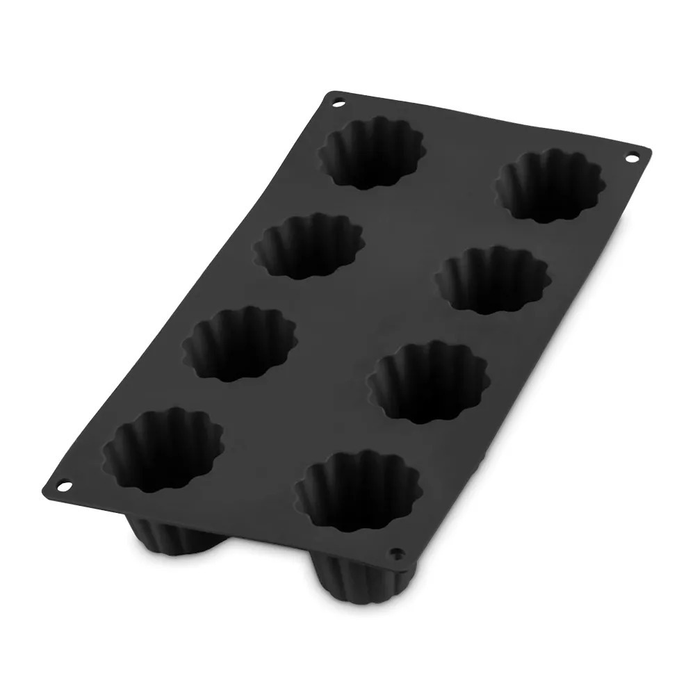 Форма для кексов Каннеле, 8 ячеек, 30х17.5 см, черная
