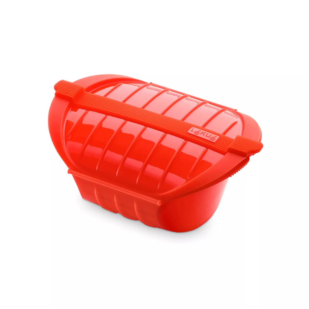 Конверт Папильот для запекания с паровой вставкой (1 л), 26х19х11.5 см, красный