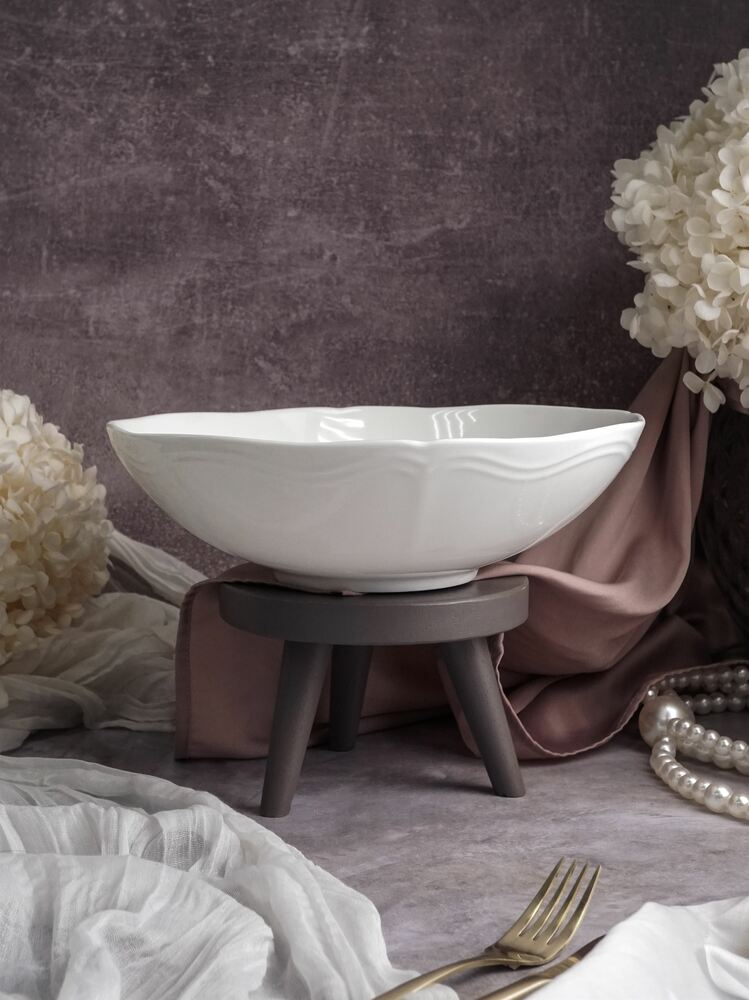 Салатник Grazia (1.9 л), 26х7.5 см, белый