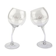   Tipsy Wine Glass Pair (355 ), 2 .