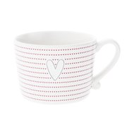 Bastion Collections  White Little earts Red eart Grey (300 )