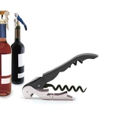  Waiter Double Lever Corkscrew Black