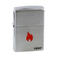 ZIPPO  Flame   Brushed Chrome, 38x13x57 ,  