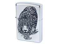 ZIPPO  Leopard   Satin Chrome, 38x13x57 ,  