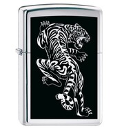 ZIPPO  Tigre   Brushed Chrome, 38x13x57 ,  